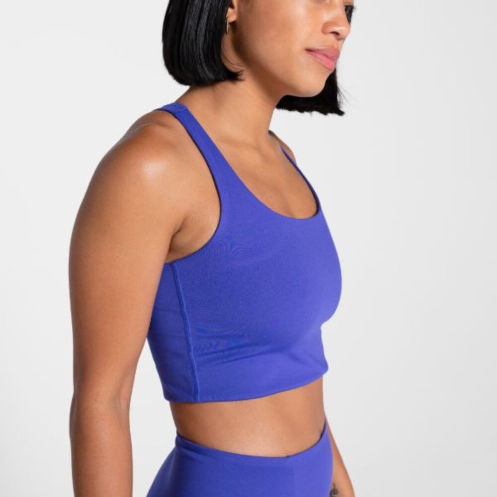 Girlfriend Collective Paloma Bra - purple pansy size small